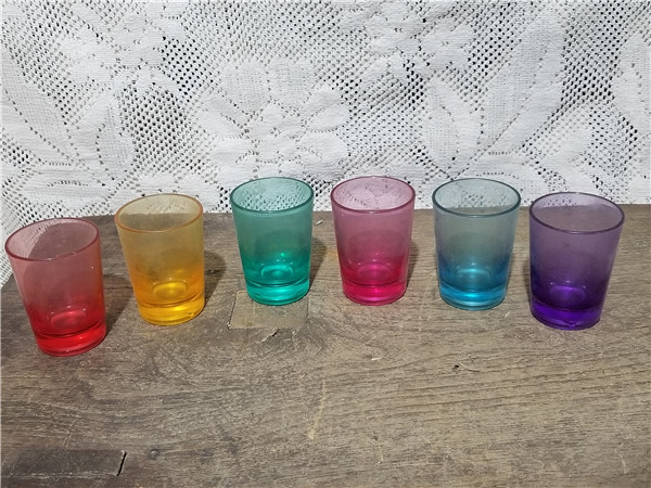 80's colorful plastic cup