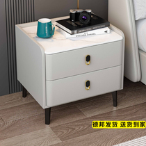 Main Sleeper Nightstand Light Extravagant Rock Plate Pure Solid Wood 35cm Wide Home Cortical Style Ultra Narrow New Bedside Cabinet