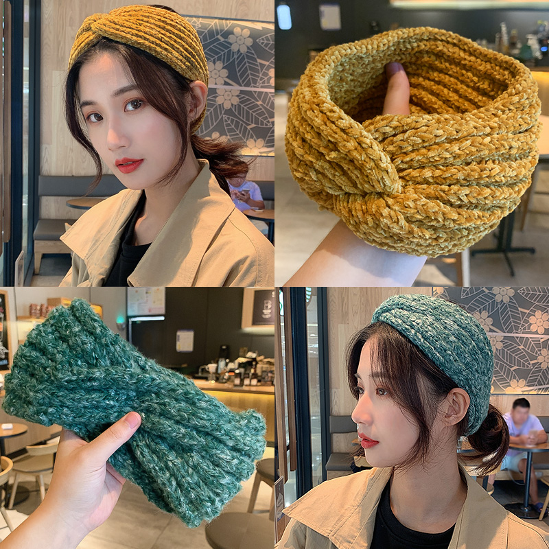 Erase Female Warm Brain Gate Frost Protection Forehead Belt Warm Sleeping Warm Forehead Covering Headgear Anti-Chill Wind hair band