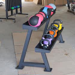 Kettlebell Rack Display Stand for Home and Commercial Use, Men's Gym Kettlebell Multifunctional Commercial Two-Tier Kettlebell Rack