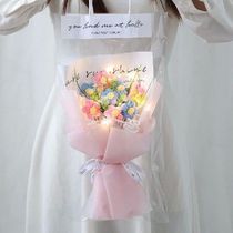 Led Lights String Flower Bouquet Valentines Day Woven