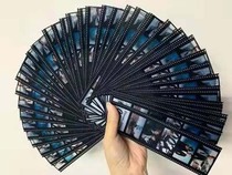 Movie film translucent waterproof bookmark epoxy support card customized plaid film retro literary gift