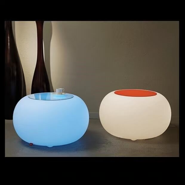 Ánh sáng đầy màu sắc phân vuông đồ nội thất led điều khiển từ xa khối kt bàn cà phê bàn ​​thanh ghế ánh sáng sân vườn - Giải trí / Bar / KTV bàn ghế bar cafe