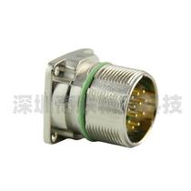 30MF-4E heavy-duty aviation plug reverse-mounted three-eye flange socket 4-core metal connector SINOCONTEC