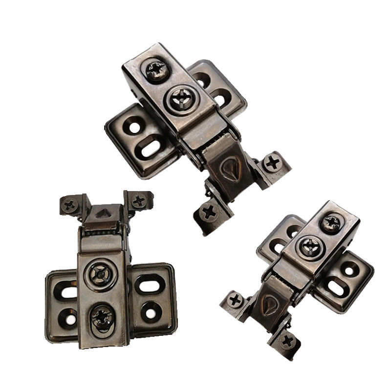 American short arm aluminum frame damping buffer hydraulic cabinet door narrow side panel cover ugly door pipe spring hinge