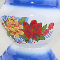 Spittoon toilet adult urinal female high foot urine bucket with lid enamel deodorant home night old bedroom thickening