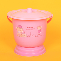 Toilet household night bucket with lid spittoon leak-proof and deodorant toilet bedroom childrens urine basin plastic simple and portable