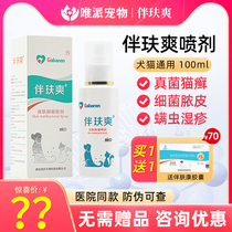 Companion skin refreshing spray for dogs and cats topical spray kitten cat ringworm cat moss skin disease spray pet special companion Xingshuang