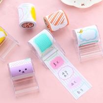 Post-It stickers full adhesive roll type full adhesive strong tearable tape drum roll sticker self-adhesive diy