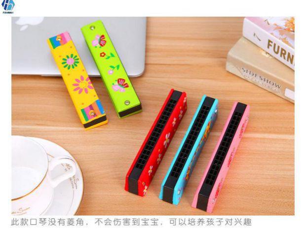 Harmonica đồ chơi chơi gỗ đôi vợ chồng mắt trẻ em piano hai tuần giường chuông mới học sinh trung học cơ sở trung niên và già - Đồ chơi nhạc cụ cho trẻ em đàn piano đồ chơi