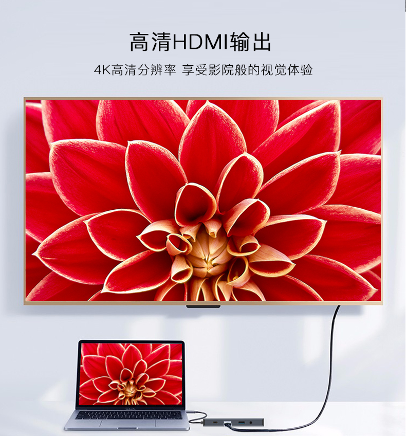 宏碁 Acer 9合1扩展坞电脑转换器 Type-C接口连接 图7