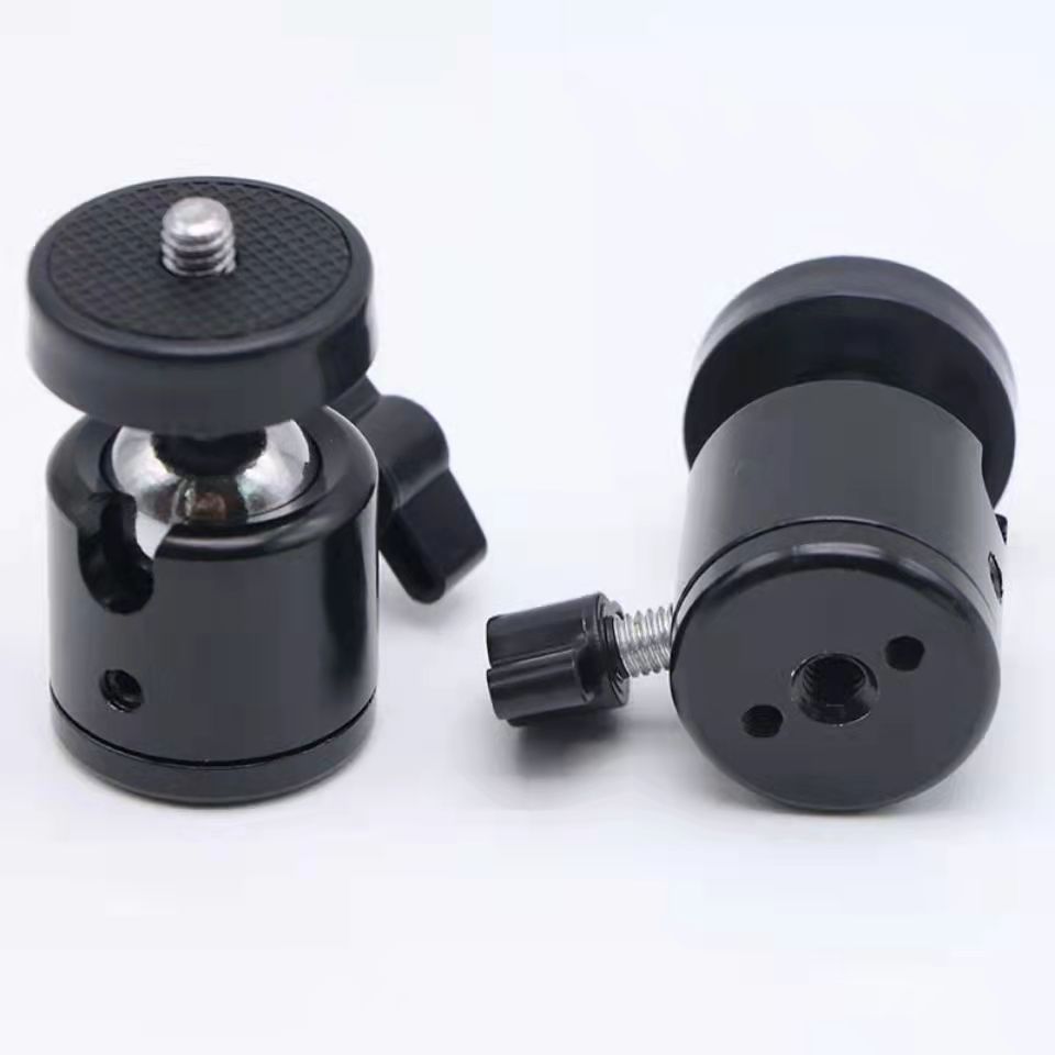 Mobile Phone Holder 1 4 Screw Metal Ball Head 360 Degree Rotating Clip Head Desktop Mobile Phone Clip Live Accessories