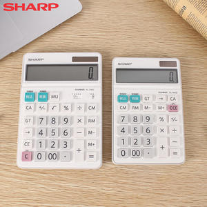 SHARP夏普EL-S452台式计算器EL-N432财务会计多功能税率太阳能计算机