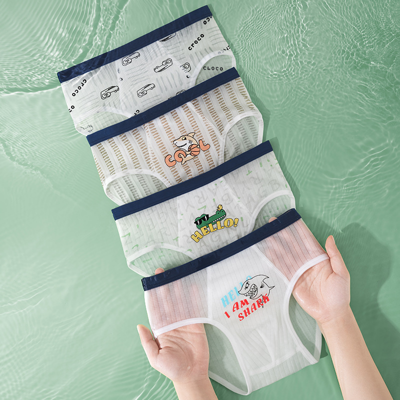 Children's Underwear Boys' Briefs Pure Cotton A-Class Summer Thin Style 2026 New Development Period Little Boys Seamless Underpants