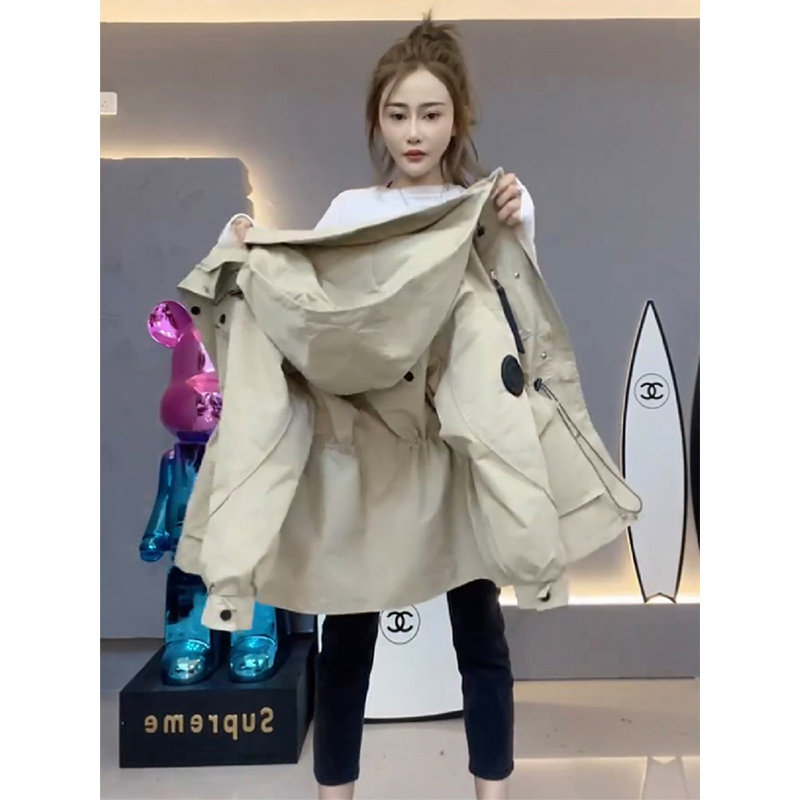 Quilted Jacket for Women 2026 Autumn and Winter New Parka Mid-Length Workwear Casual Waist-Cinching Trench Coat Cotton Jacket
