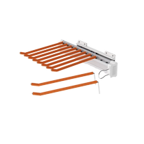 Wardrobe push-pull trouser rack cloakroom narrow cabinet storage telescopic multifunctional trouser rack vertical trouser hanging damping side installation