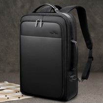 British Paolo Double Shoulder Backpack Mens Bag Business Travel Computer Bag Men Tourist Backpack Casual Multifunction School Bag