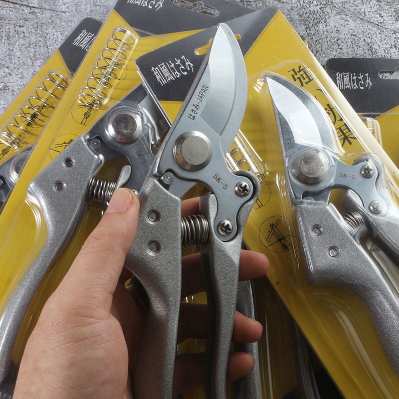 Japan SK5 pruning shears stainless steel strong gardening pruning tree branches garden labor saving rebound fruit tree pruning scissors