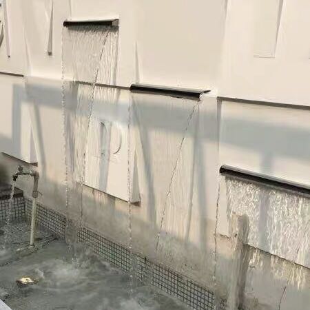 Waterfall outlet Stainless steel water nozzle Water curtain wall water wall Fish pond courtyard rockery water feature wall water tank