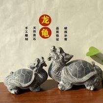 Carved antique ornaments home decorations town house evil stone carving blue stone tortoise stone tortoise stone turtle crafts
