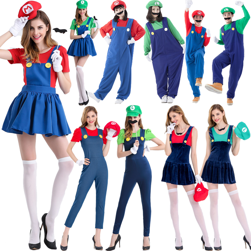 Halloween Clothing Adult Super Mario Clothes Mario Louis Cosmetic Party Cos Performance