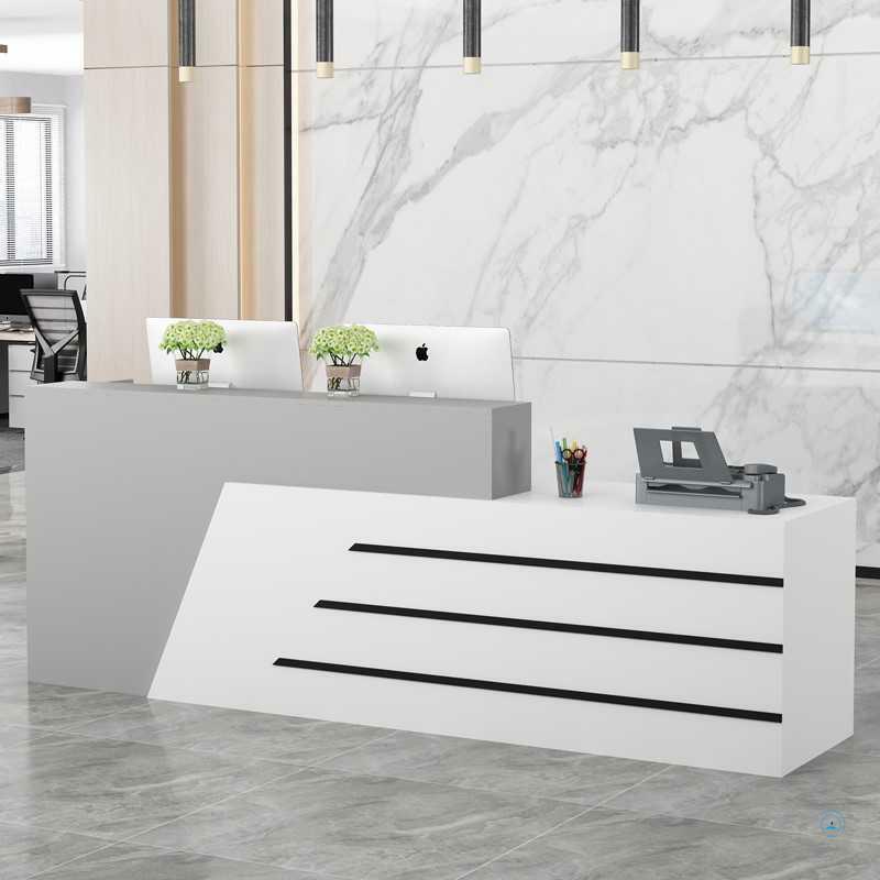 Paint welcome cashier counter modern minimalist reception desk bar table counter clothing store beauty salon custom table
