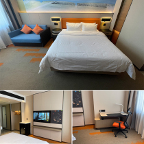 Custom hotel bed Hotel furniture Standard room Full set of design renovation Boutique bed and breakfast Apartment suite 1 8 double bed