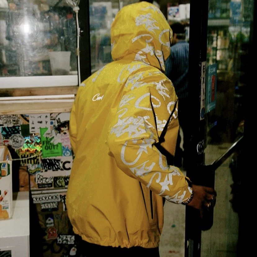 Corteiz Demon Island Chongka Jacket Waterproof Windproof Font reflective design Centralcee same model