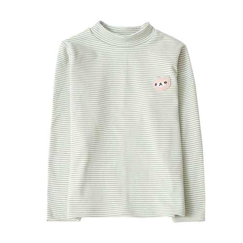 Приятный телу лонгслив, детская демисезонная осенняя приятная телу футболка, детская одежда, высокий воротник