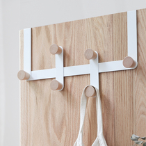 Nordic door rear adhesive hook hangers creative home wall-mounted bedroom nail-free entrance entrance seamless clothes white coat hook