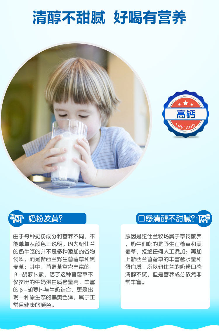 天猫国际 新西兰进口 纽仕兰 全脂奶粉 2斤*2袋 图7