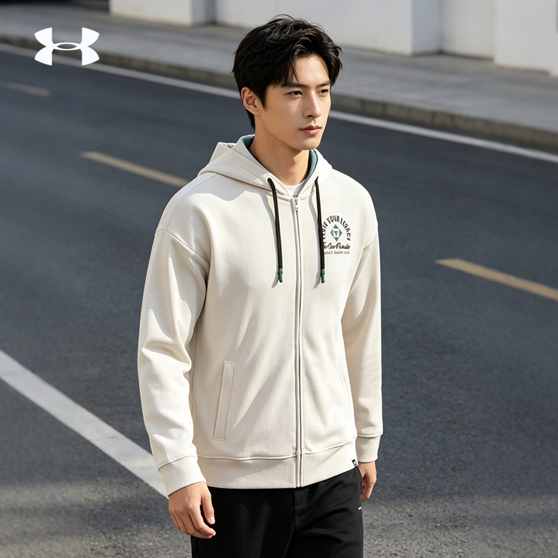 Under Armour Ua Project Rock Dwayne Johnson Hooded Casual Training Sports Jacket 1377436