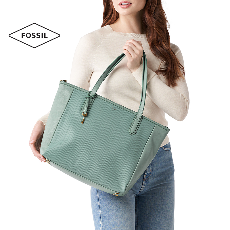 Fossil 化石 Sydney系列 22年款 竖纹牛皮 女式托特包+手提托特包 ￥625.2包邮