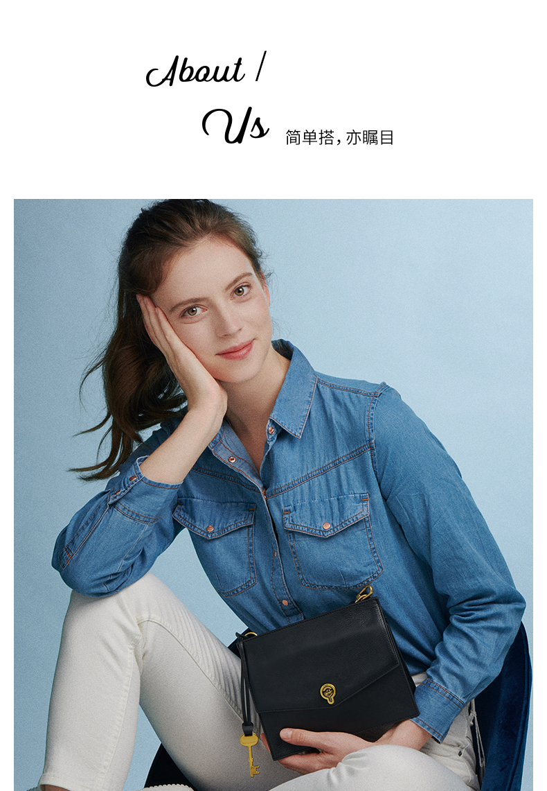 Fossil 化石 Stevie系列 女式链条单肩包 ZB7827001 天猫优惠券折后￥480顺丰包邮（￥650-170）2色可选