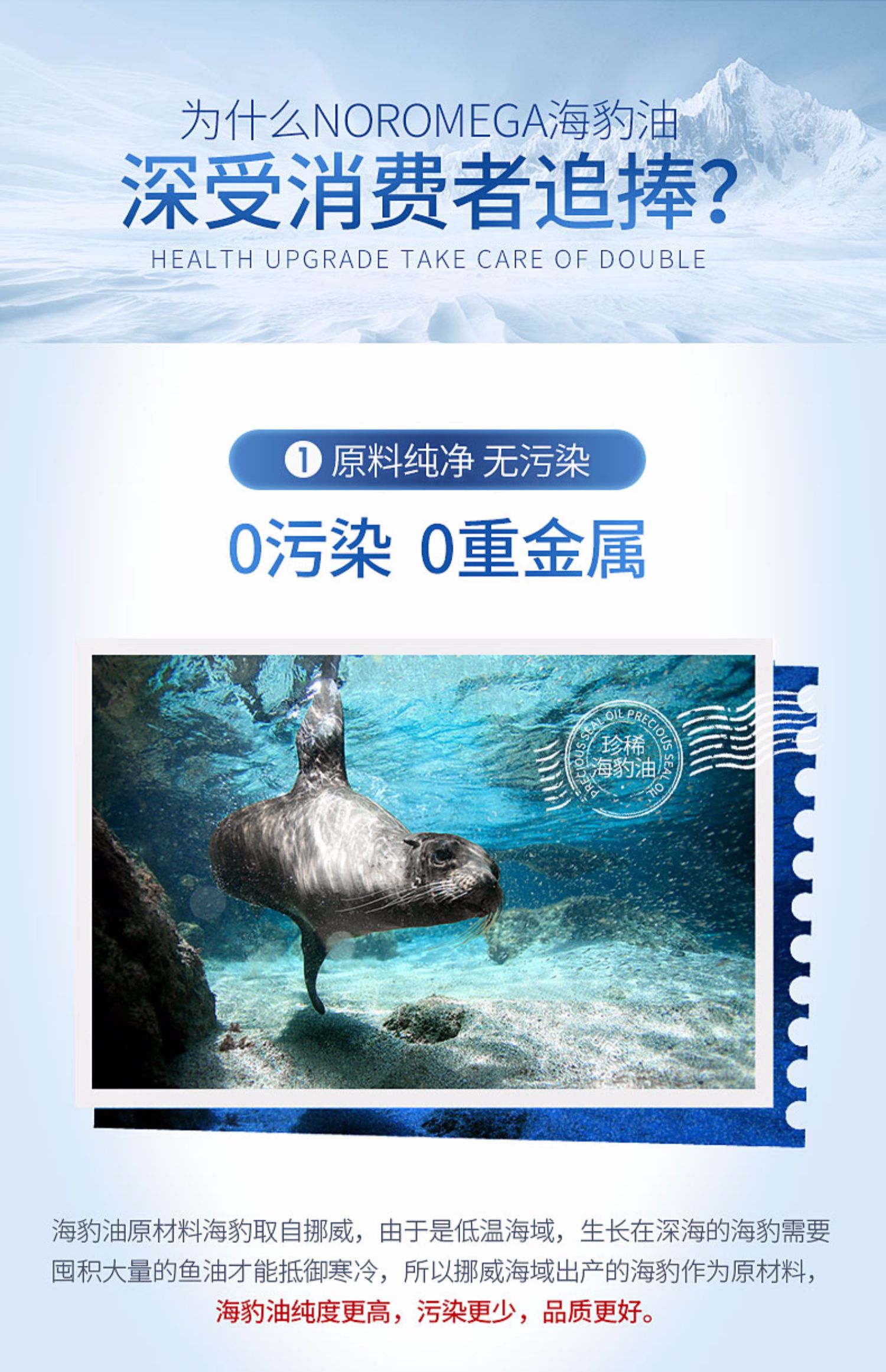 Na Uy noromega con dấu dầu omega 3 trung niên sản phẩm chăm sóc sức khỏe tim mạch và mạch máu não 120 viên nang - Thức ăn bổ sung dinh dưỡng thực phẩm chức năng bổ thận