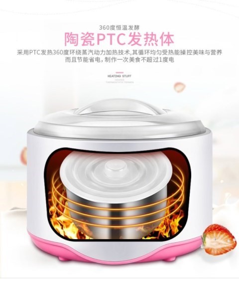 Mini bột lên men đa năng bột nở sữa chua máy tự động trẻ em natto bột rượu ngọt - Sản xuất sữa chua máy làm sữa chua 8 cốc thủy tinh