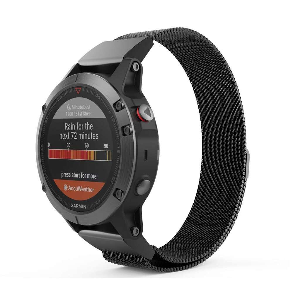 限時優惠 清風數碼 Garmin 佳明 d2 bravo/quaitx3 手錶帶 磁吸回環 米蘭尼斯 金屬不鏽鋼 替換腕帶