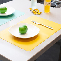 Waterproof and oil-proof silicone Western dining mat anti-scalding mat insulated home baby placemat childrens table mat folding lunch cloth