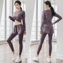 Yoga clothing women running morning running clothes sports suit temperament fashion fairy professional high-end net red fitness clothing spring and summer