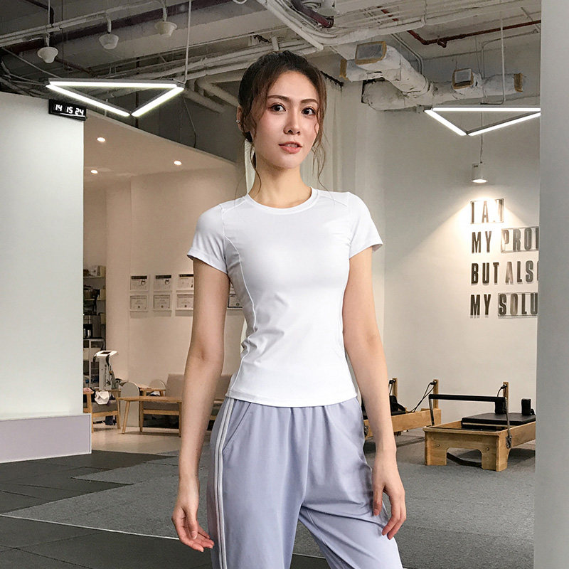 Yoga Suit Women Blouses Sports Fitness Net Red Conspiculean Running Exercise Clothes Women High Play Tight Fit Sport Speed Dry Clothing