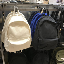 MUJI Canvas backpack Mens and womens student school bags Simple Japanese ins All-in-one computer bag