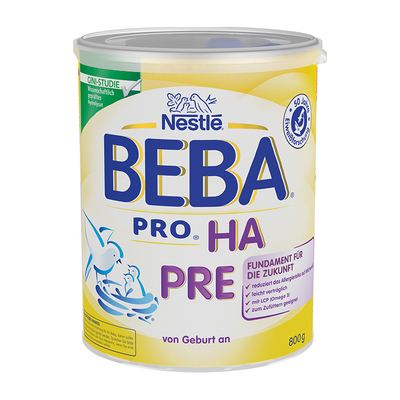 德国雀巢BEBA  HA适度水解蛋白婴儿低敏奶粉PRE段原装进口
