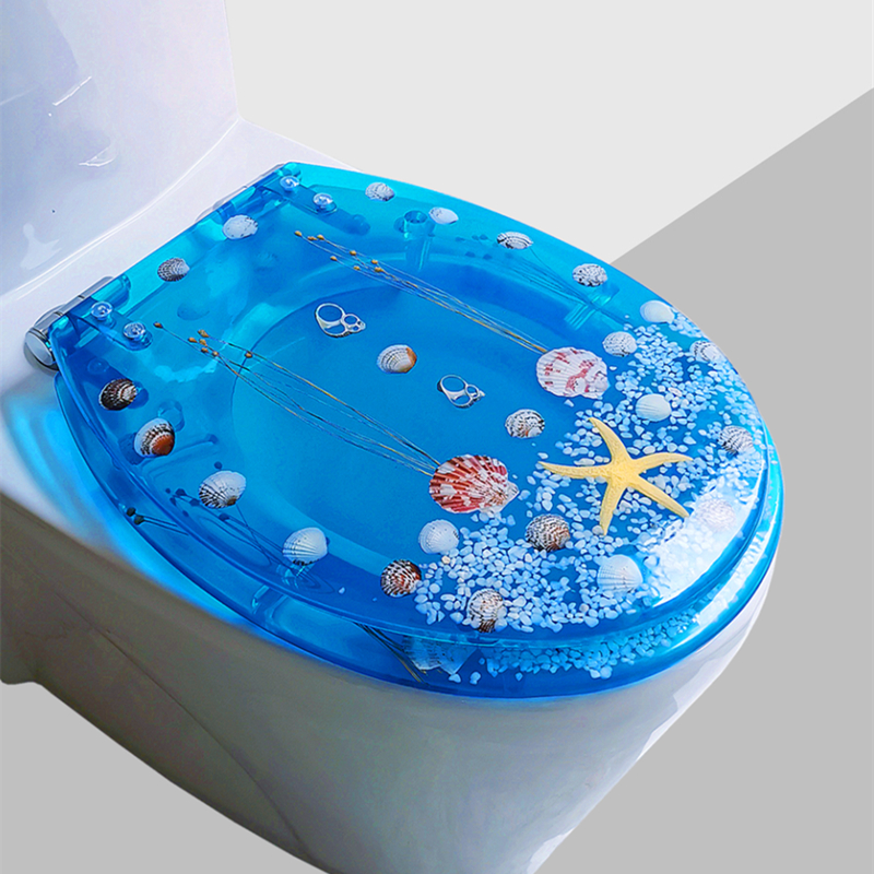 Resin toilet lid UVO type universal old fashioned home toilet ring thickened slow down and quick tear down muted toilet lid accessories