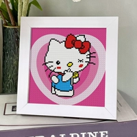 H189KT Кот [вышивка в 3 нити 20*20 см] + фоторамка