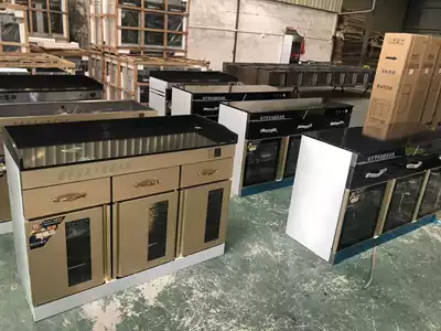 Multifunctional commercial disinfection cabinet Hot pot shop self-service seasoning table Hotel dining cabinet catering malatang sauce tea cabinet