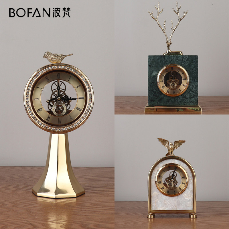 Modern light extravaganza Living room Home Accessories Nordic Creative Crafts Watch Swing Piece Bed Head Cabinet Table Soft Decoration Furnishing