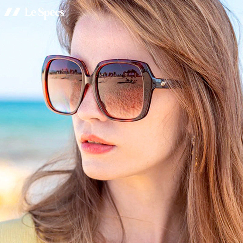 Le Specs Sunglasses European and American New Cool Big Frame Square Personalized Sunglasses Female FROFRO Series - Taobao