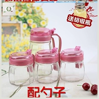 Розовый 1 масляный горшок+3 резервуара приправы