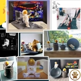 Космонавт, держатель для ручек, космическая милая детская настольная система хранения для школьников, подарок на день рождения