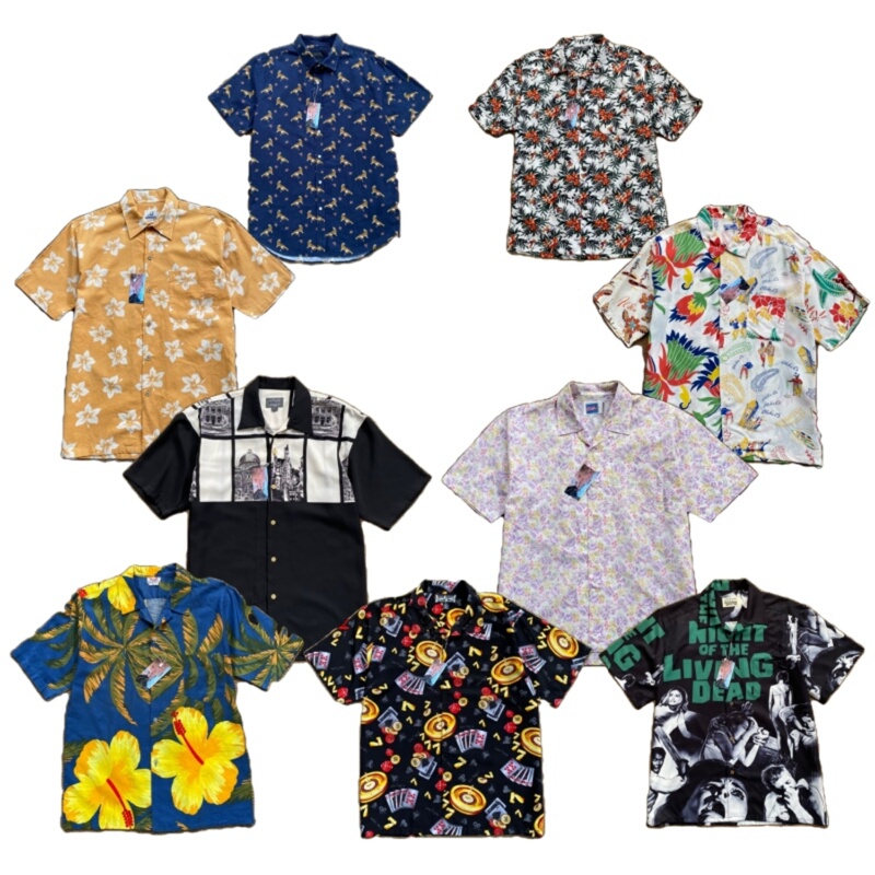 Vintage Retro Japanese Hawaiian Disney Loose Baroque Long and Short Sleeve Floral Shirt for Men and Women B Vintage Retro Japanese Hawaiian Disney Loose Baroque Long and Short Sleeve Floral Shirt for Men and Women B